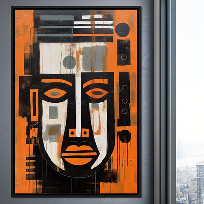 Tribal Mask Canvas Wall Art