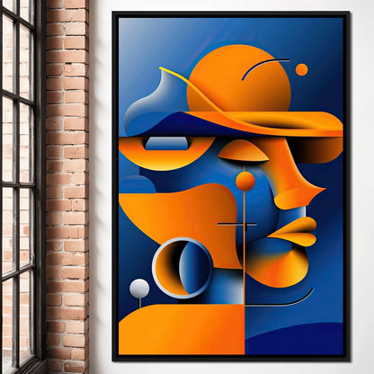 Geometric Muse Canvas Wall Art