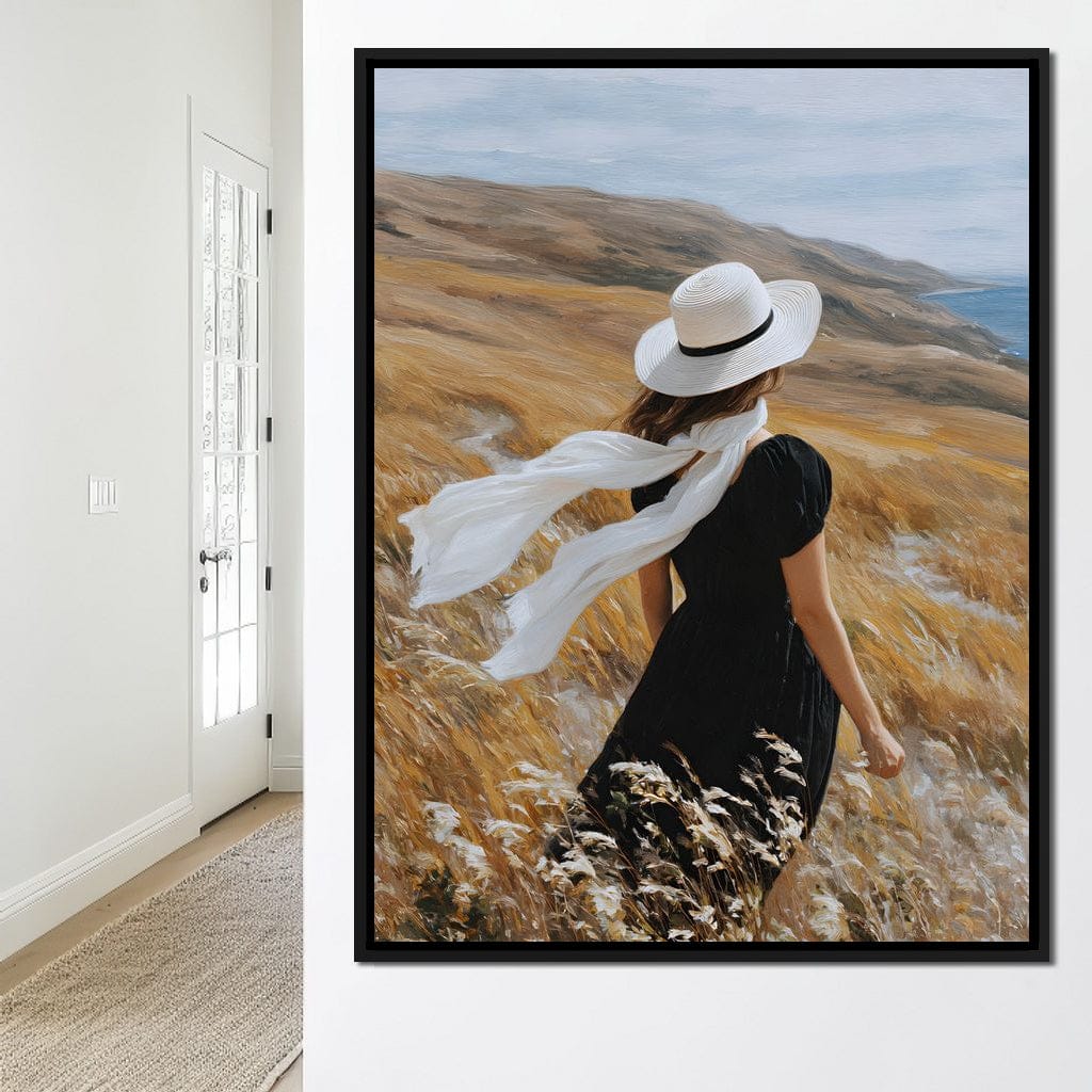 Wind Swept Hillside Muse Canvas Wall Art