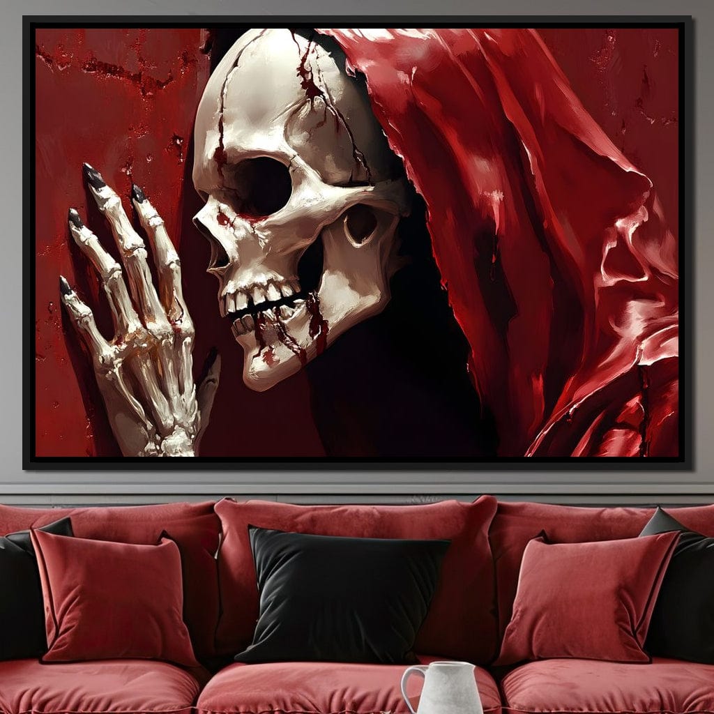 Skeletons Shroud of Silence Canvas Wall Art