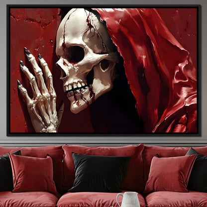 Skeletons Shroud of Silence Canvas Wall Art