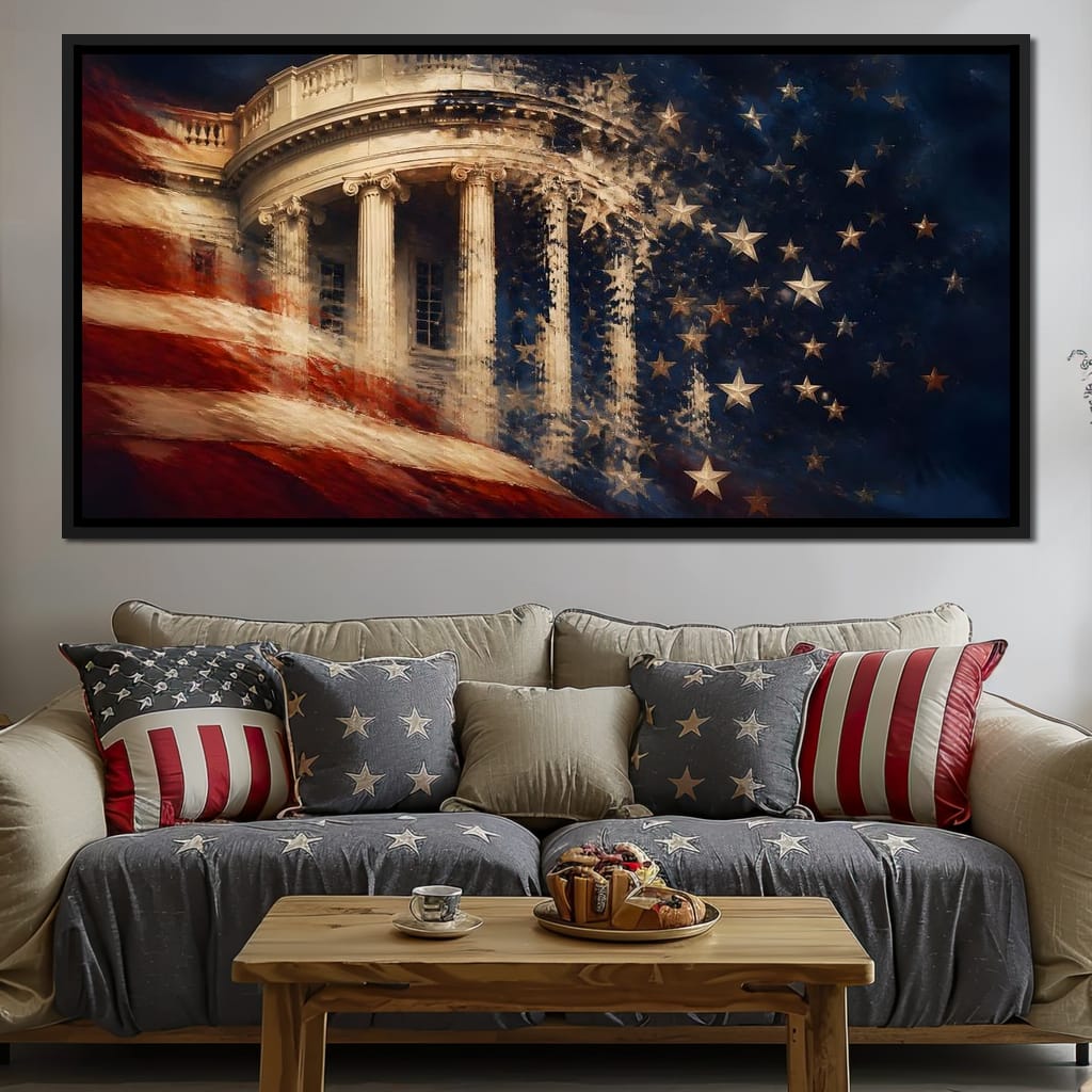 Republic Fading Into the Stars Canvas Wall Art