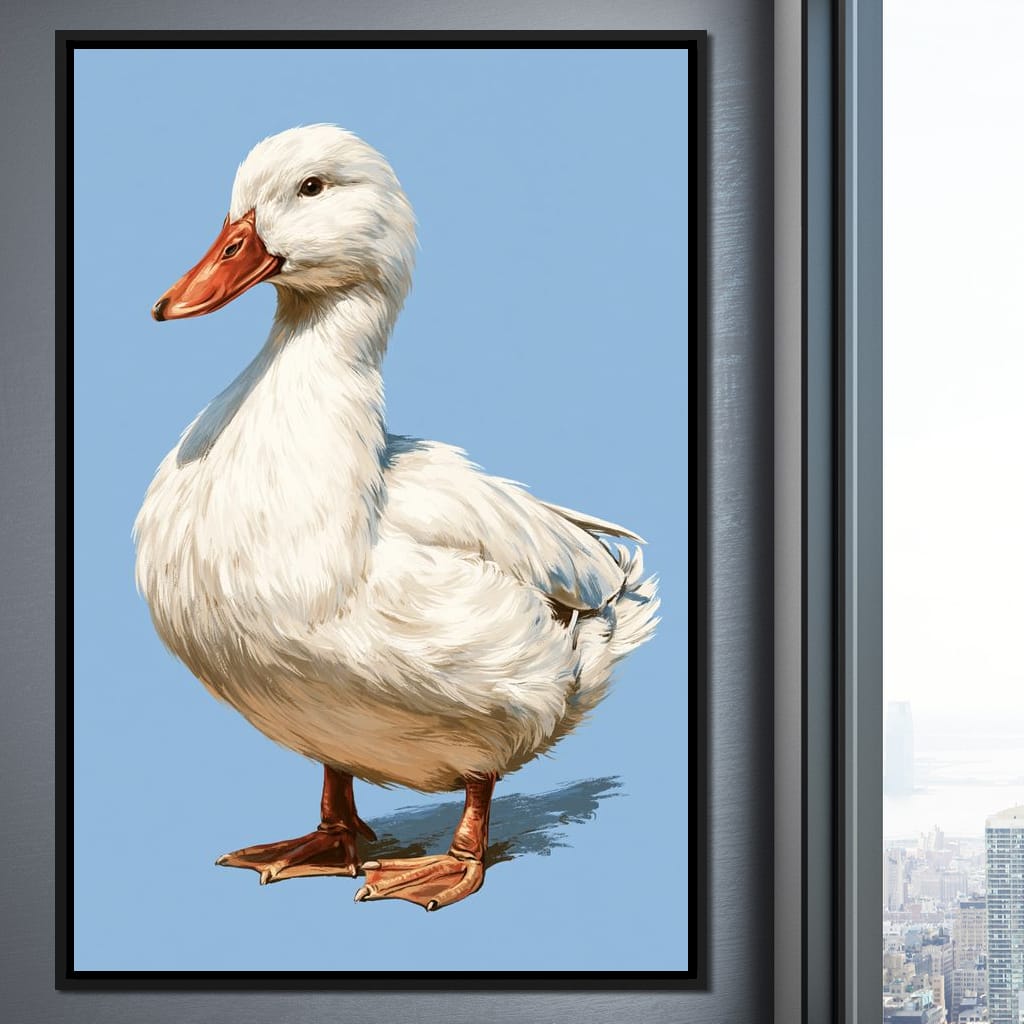 Noble Duck Standing Tall Canvas Wall Art