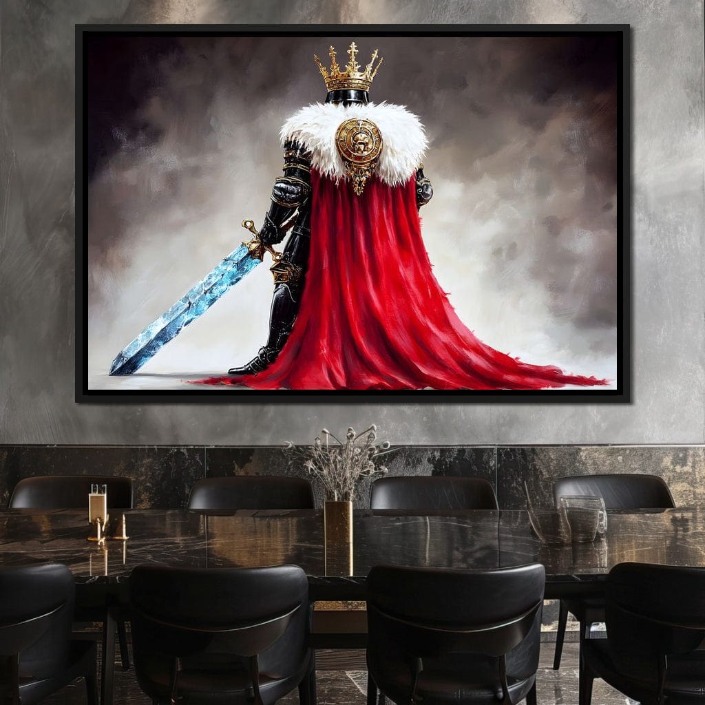 Majestic Regalia Warrior Canvas Wall Art