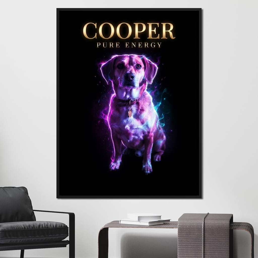 The Neon Pet Canvas Wall Art