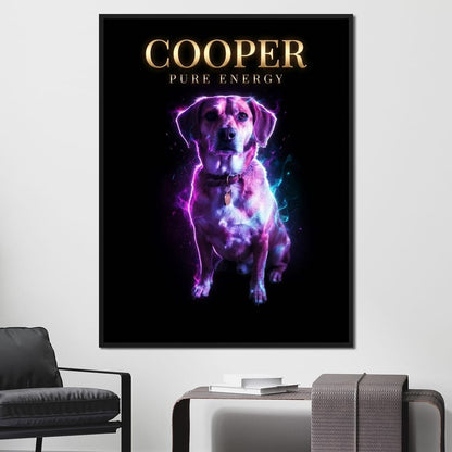 The Neon Pet Canvas Wall Art