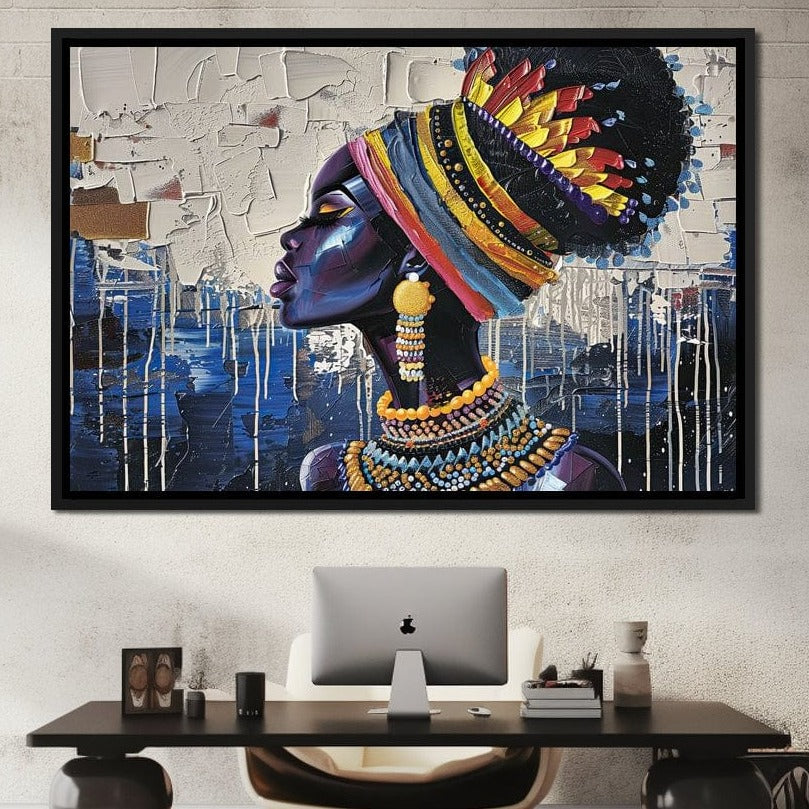 Sapphire Dreams of Africa Canvas Wall Art