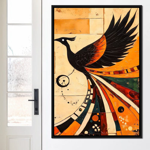 Phoenix in Dawn Flight Canvas Wall Art