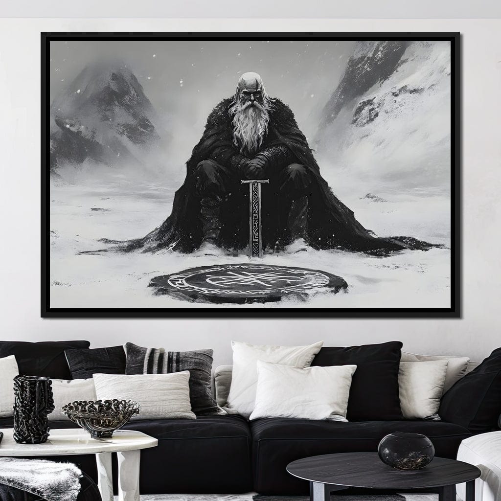 Ancient Nordic Vigilance Canvas Wall Art