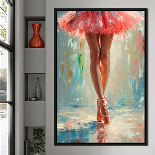 Elegant Dancers in Graceful Motion Canvas Wall Art