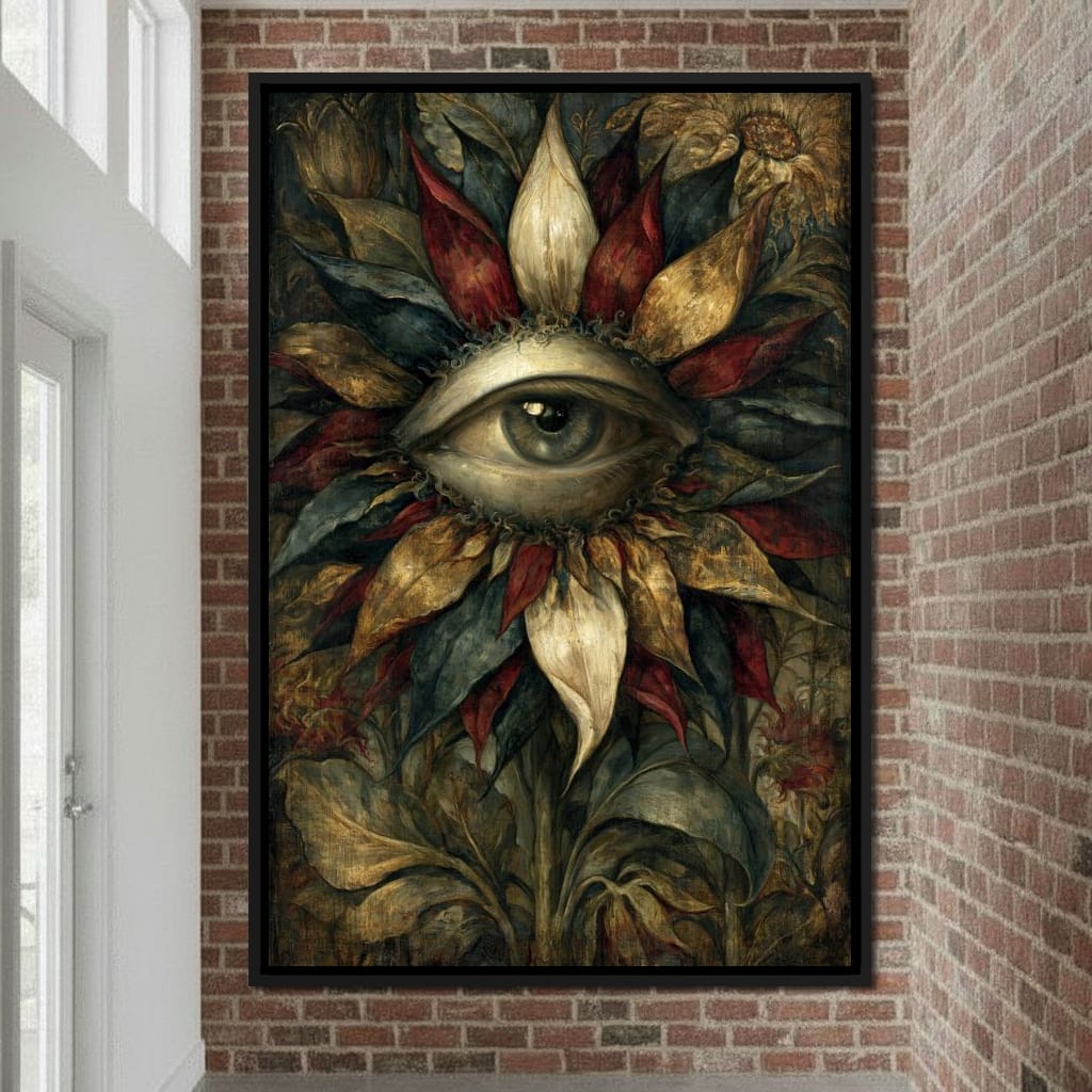 Watchful Petals Of Eternity Canvas Wall Art