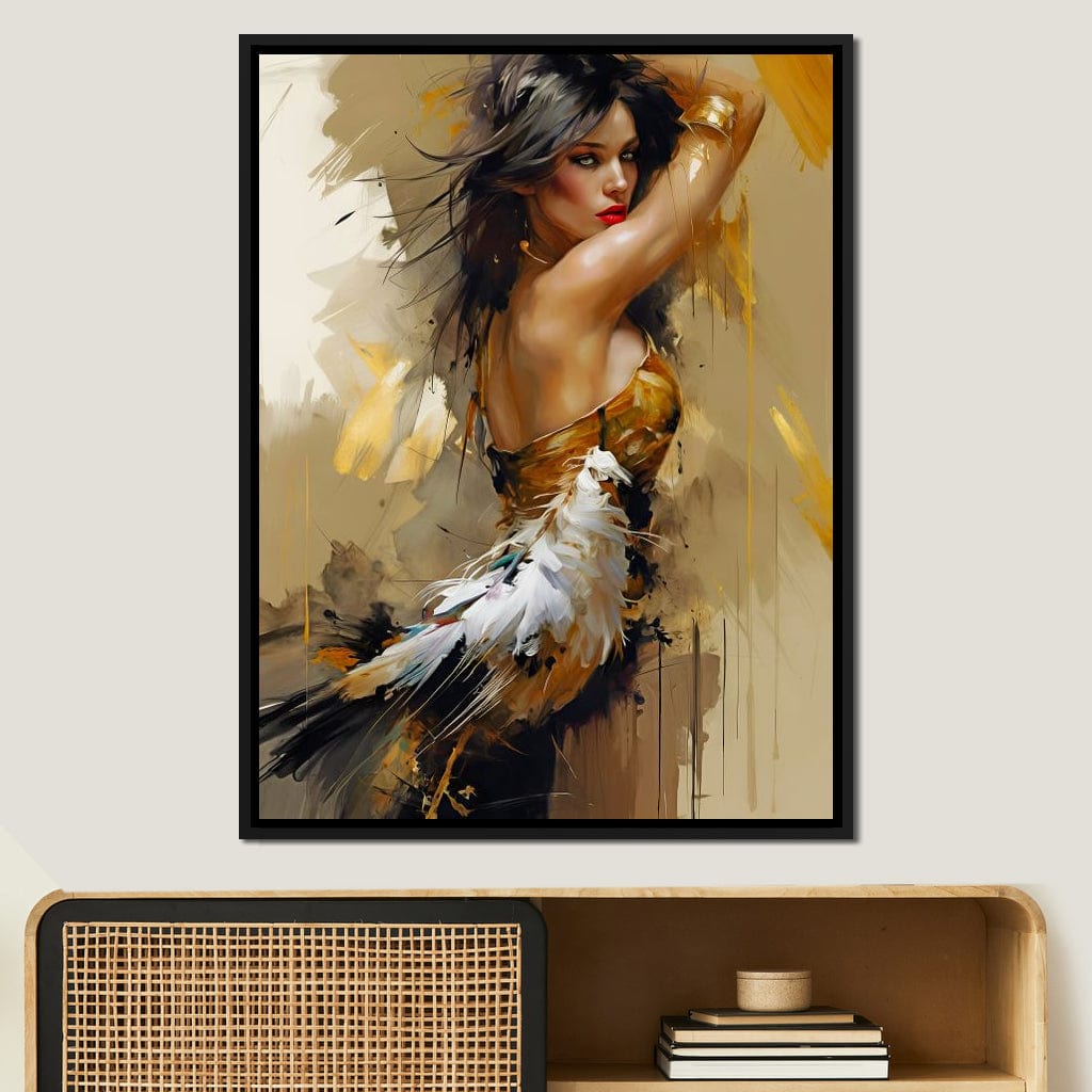Female Portrait 068 Canvas Wall Art