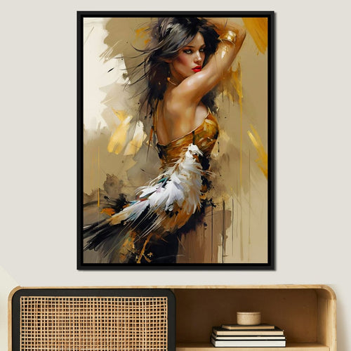 Female Portrait 068 Canvas Wall Art