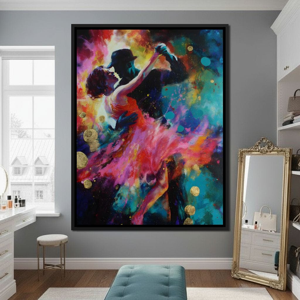 Midnight Tango Color Storm Canvas Wall Art