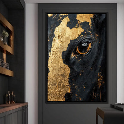 Gilded Bovine Canvas Wall Art