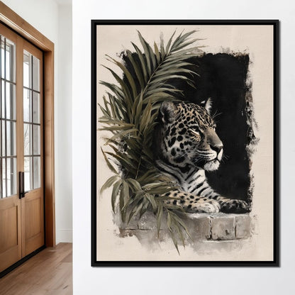 Silent Watcher at Stone Edge Canvas Wall Art