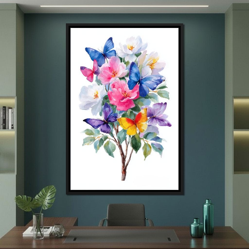 Butterfly Garden Bouquet Sale Canvas Wall Art