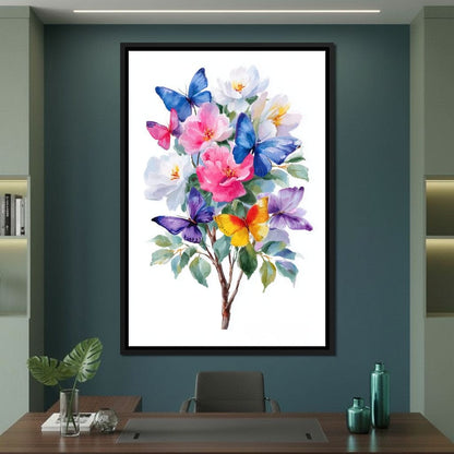 Butterfly Garden Bouquet Sale Canvas Wall Art