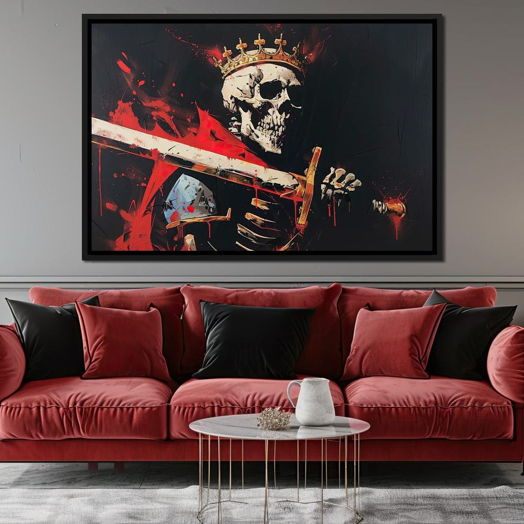 Majestic Shadows of Royal Descent Canvas Wall Art