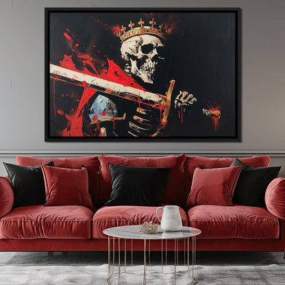 Majestic Shadows of Royal Descent Canvas Wall Art