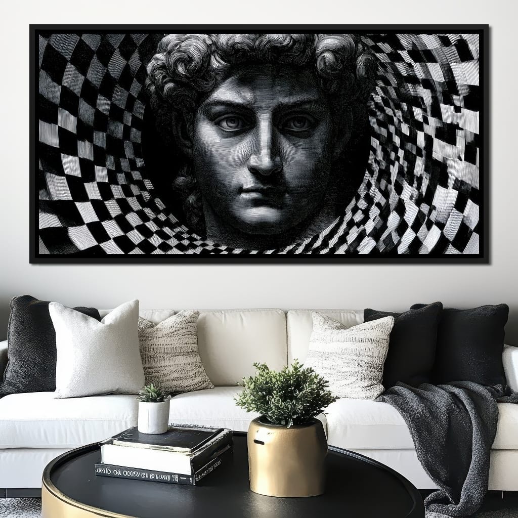 Fragmented Logic Of The Marble Mind Canvas Wall Art