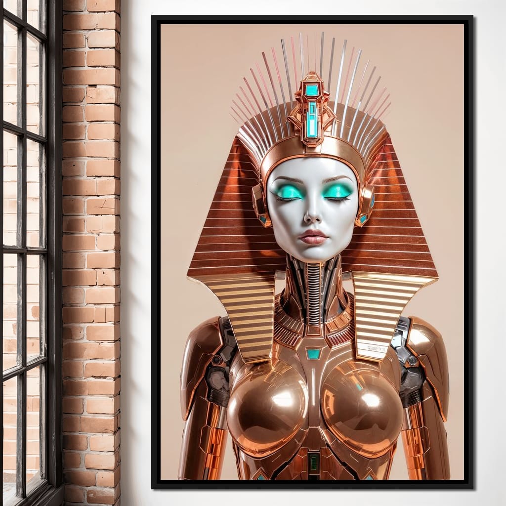 Cyber Cleopatra Canvas Wall Art