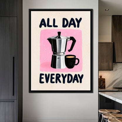 All Day Coffee Ritual Canvas Wall Art
