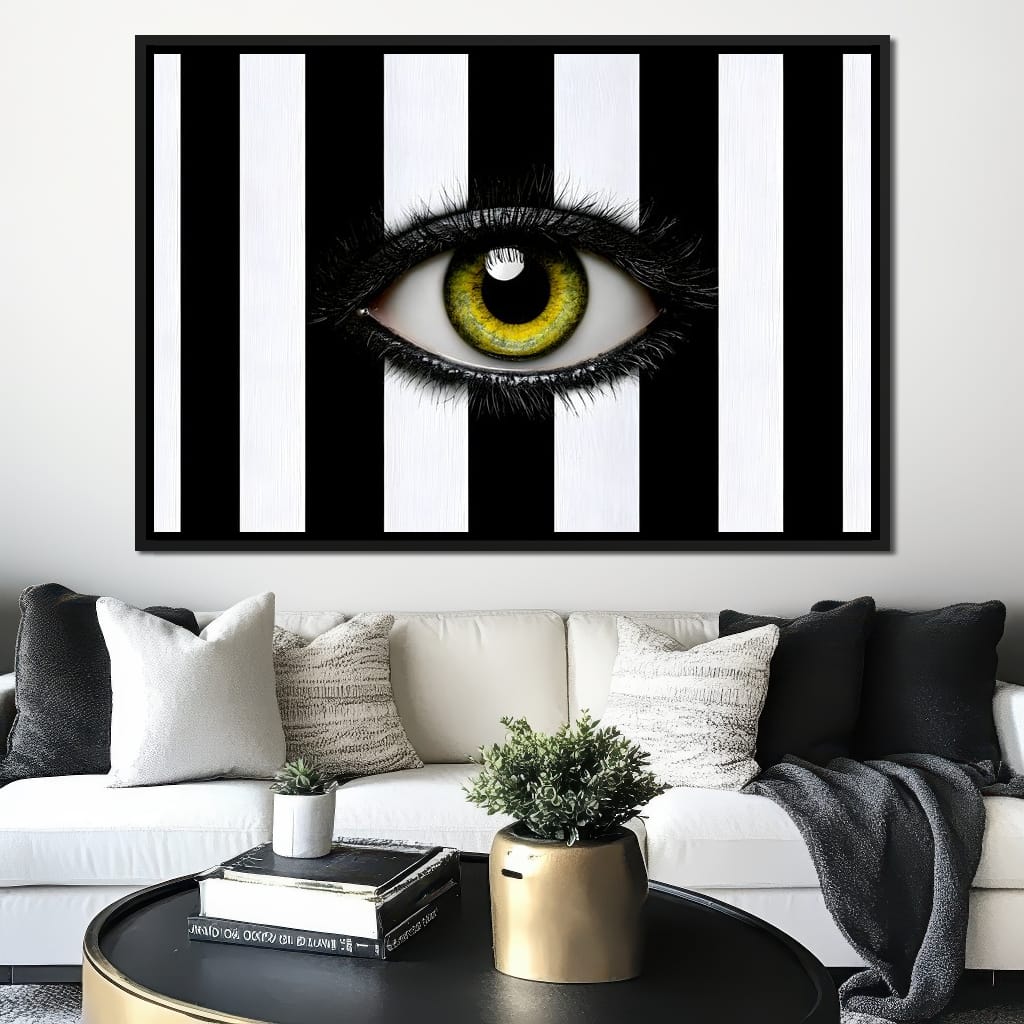 Fragments Of A Singular Watchful Sight Canvas Wall Art