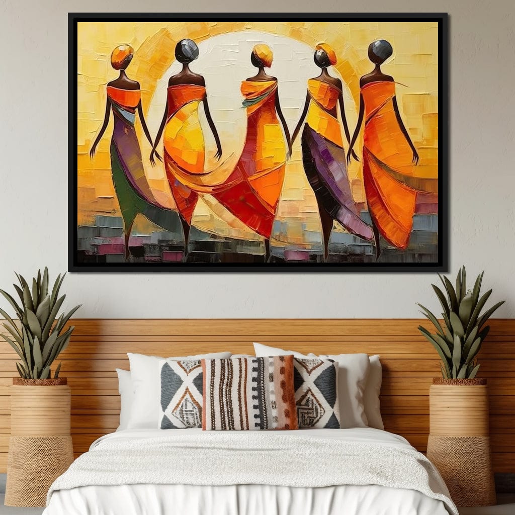 African Sunset Canvas Wall Art