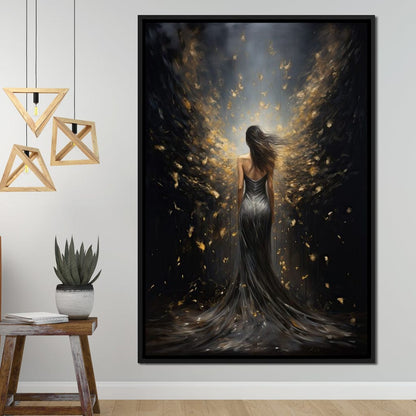 Ethereal Dream of a Starlit Muse Canvas Wall Art