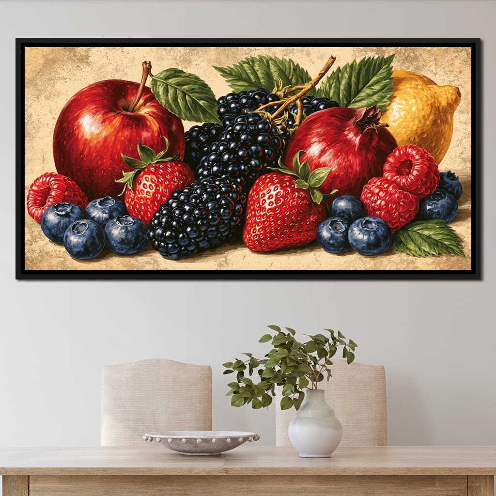 Harvest Bounty from the Orchard Floor Canvas Wall Art