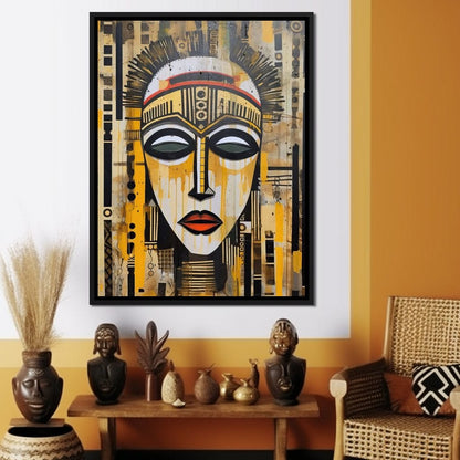 Tribal Mask 04 Canvas Wall Art