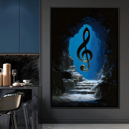Celestial Clef Cavern Song Canvas Wall Art