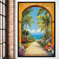 Tropical Vacation Canvas Wall Art