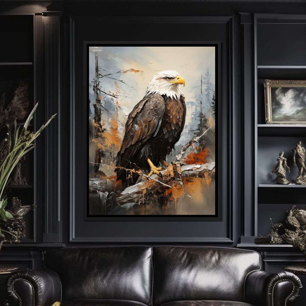 Majestic Eagle Outlook Canvas Wall Art