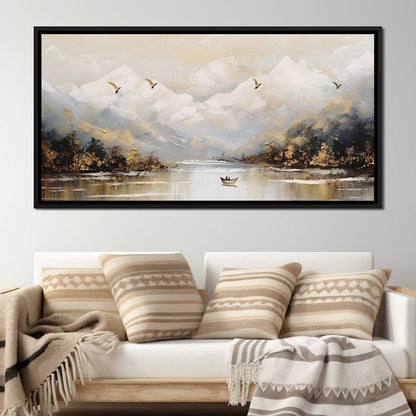 Tranquil Alpine Morning Voyage Canvas Wall Art