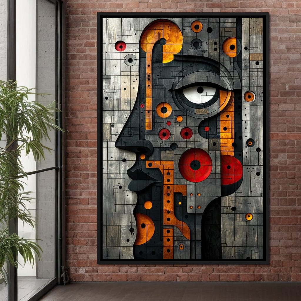Geometric Fusion Enigma Canvas Wall Art