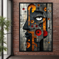 Geometric Fusion Enigma Canvas Wall Art