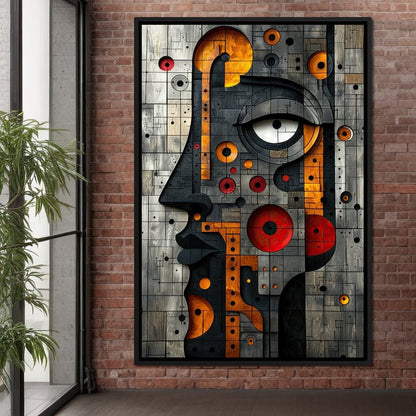 Geometric Fusion Enigma Canvas Wall Art