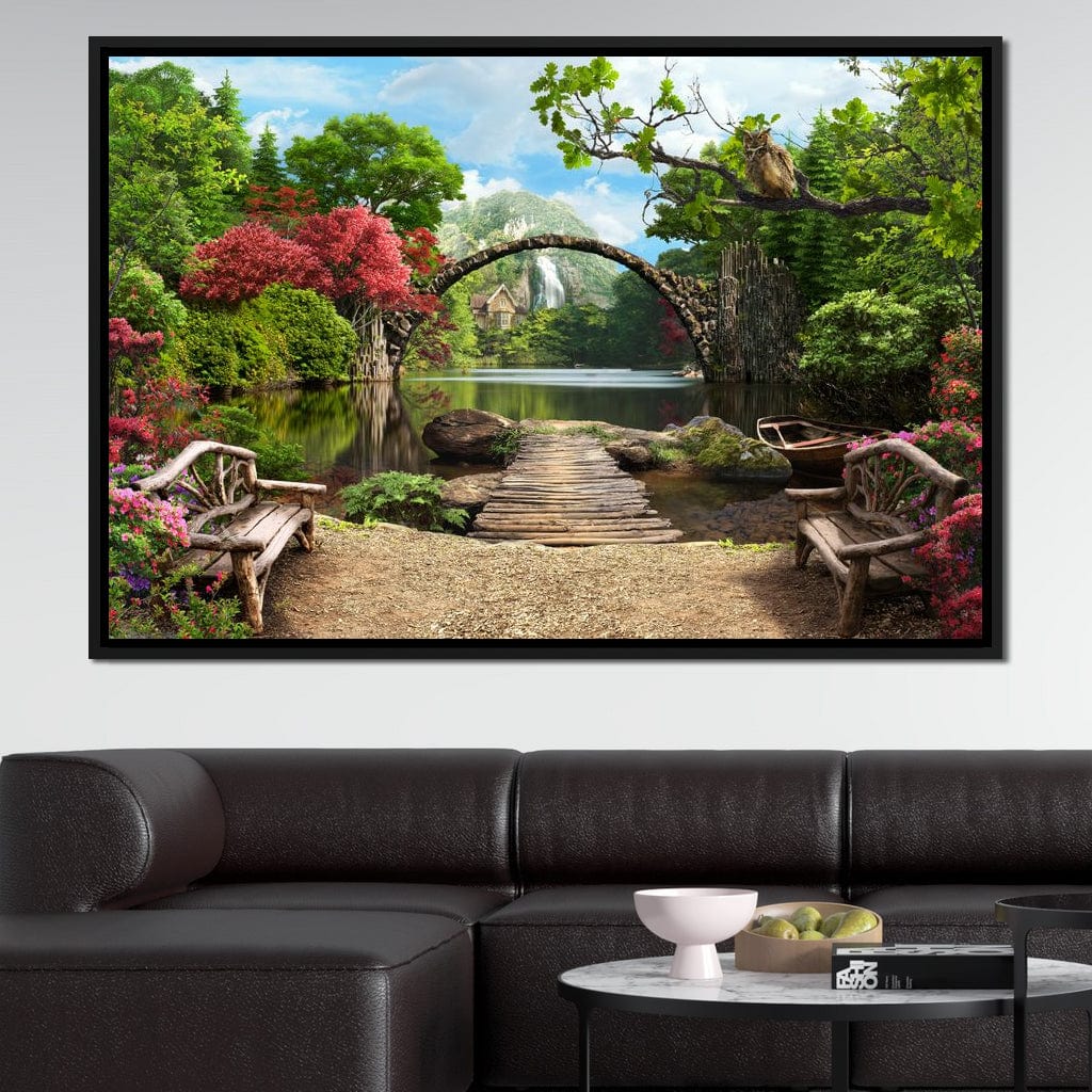 Stone Bridge Canvas Wall Art