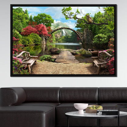 Stone Bridge Canvas Wall Art