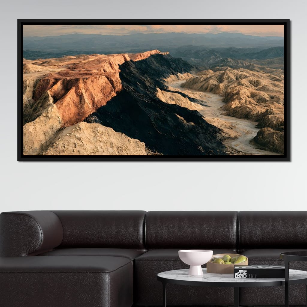 Forgotten Ridges Of Time Canvas Wall Art