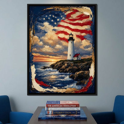 Beacon of the Coastal Morning Light Canvas Wall Art