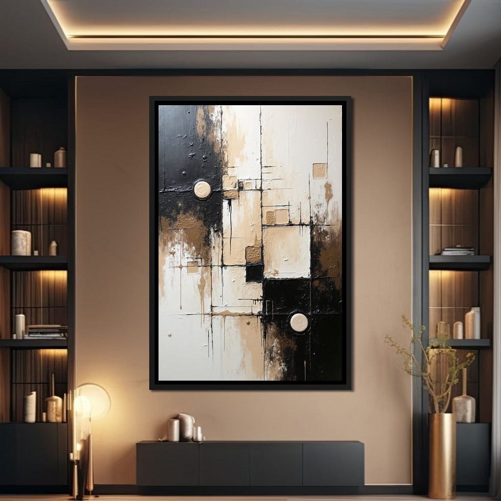 Fading Coordinates Canvas Wall Art