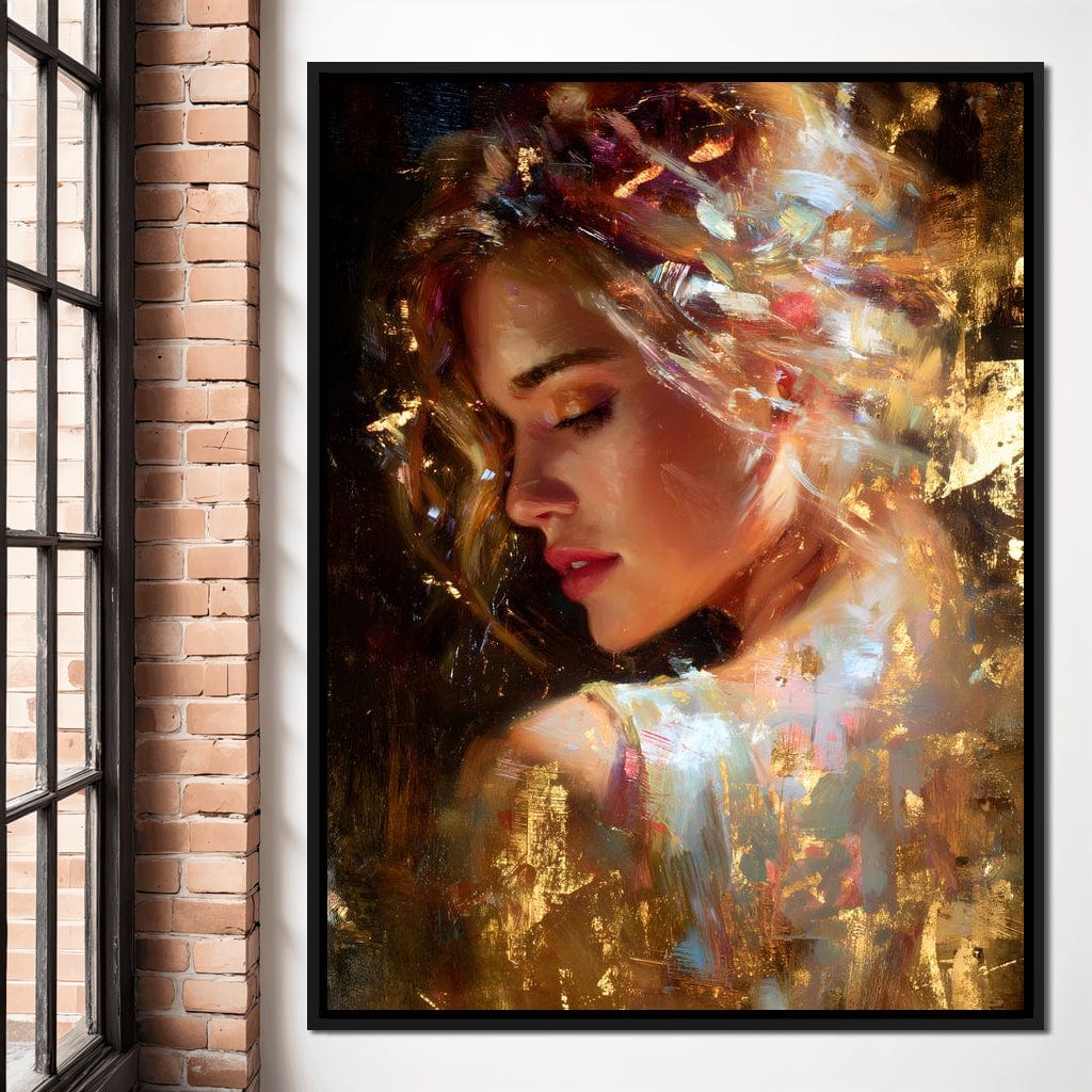 Radiant Brushstrokes Of Grace Canvas Wall Art