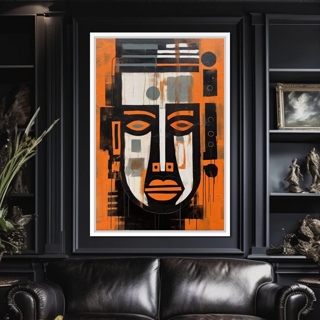 Tribal Mask Canvas Wall Art