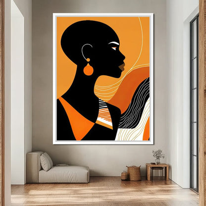 Bold in Amber Canvas Wall Art