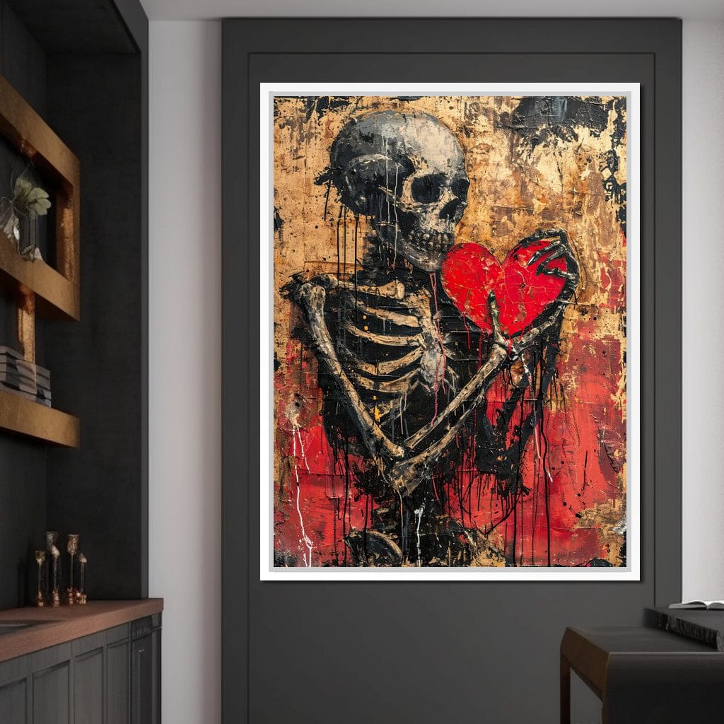 Romantic Skeleton 9 Canvas Wall Art