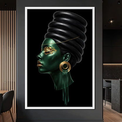 Emerald Empress Canvas Wall Art