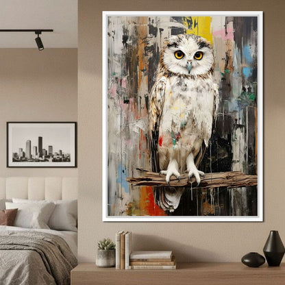 Owls Mystic Gaze Canvas Wall Art